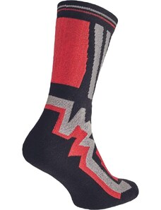 Cerva CRV KNOXFIELD LONG ponožky černá/červená 39