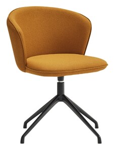 Hořčicově žlutá čalouněná konferenční židle Teulat Add II.