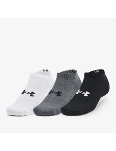 Pánské ponožky Under Armour Core No Show Socks 3-Pack Black
