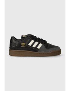 Kožené sneakers boty adidas Originals Forum 84 Low CL černá barva, IG3770