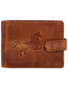Delami Pánská kožená peněženka Kůň Tristan, camel
