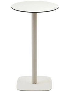 Bílý barový stůl Kave Home Dina 60 cm