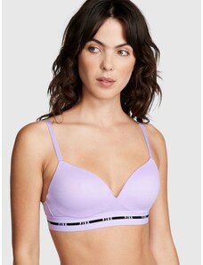 Victoria's Secret PINK Push-up podprsenka bez kostic Wireless Push-Up Bra Lila