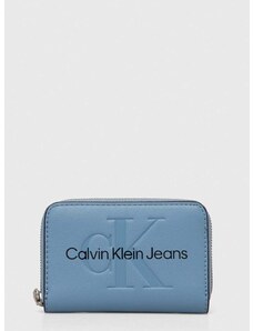 Peněženka Calvin Klein Jeans bílá barva