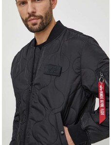 Bomber bunda Alpha Industries MA-1 ALS černá barva, přechodná