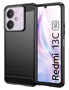 Techsuit Pouzdro Carbon Bush TPU pre Xiaomi Redmi 13C 5G/Poco M6/Poco C65 pro Xiaomi Redmi 13C 5G černá
