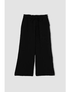 DEFACTO Pocket Detailed Linen Look Capri Trousers