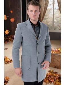 PLT8384 DEWBERRY MEN'S COAT-STRAIGHT GREY