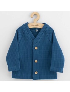 Kojenecký kabátek na knoflíky New Baby Luxury clothing Oliver modrý Barva: Modrá, Velikost: 56 (0-3m)