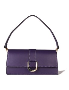 Luxusní malé dámské kožené kabelky Larika fialové