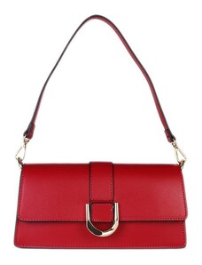 Luxusní malé dámské kožené kabelky Larika červené
