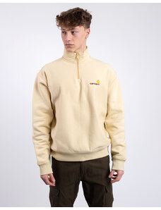 Carhartt WIP Half Zip American Script Sweat Rattan