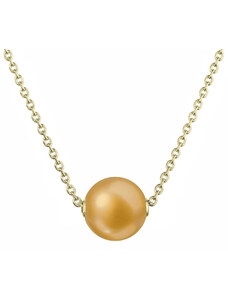 EVOLUTION GROUP Pozlacený stříbrný náhrdelník s pevnou zlatou říční perlou na řetízku 22047.3 gold