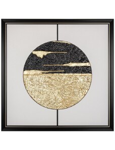 Zlato-černý obraz Richmond Moon 73 x 73 cm