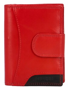 Dámská kožená peněženka červeno/černá - Bellugio Clouee červená