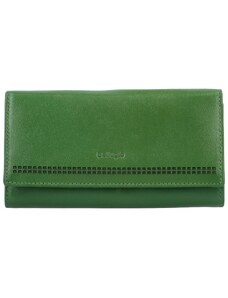 Dámská kožená peněženka Bellugio Nariela, tmavě zelená