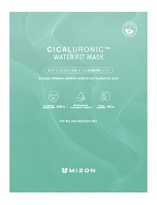 MIZON - CICALURONIC WATER FIT MASK - Zklidňující veganská maska na suchou a citlivou pleť 24 g