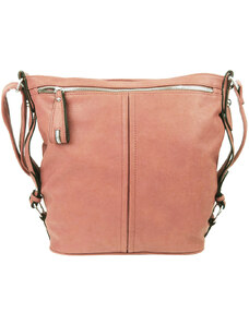 Mahel Moderní velká crossbody kabelka 74-MH růžová