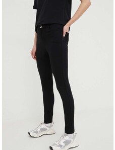 Kalhoty Liu Jo dámské, černá barva, přiléhavé, high waist