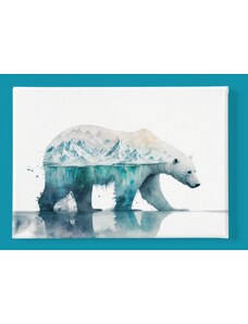 Obraz na plátně - Polární medvěd, ledovec FeelHappy.cz