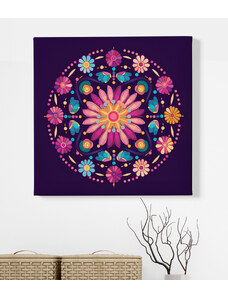 Obraz na plátně - Mandala květinové ornamenty FeelHappy.cz