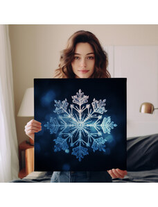 Obraz na plátně - Mandala ledová sněhová vločka FeelHappy.cz