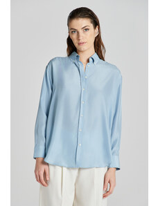 KOŠILE GANT RELAXED SILK SHIRT modrá 36