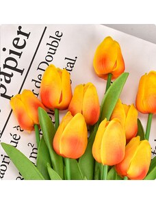 Čína Bytová dekorace - kytice umělých tulipánů - 20 kusů