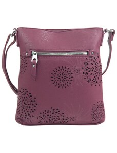 BELLA BELLY Crossbody dámská kabelka v květovaném designu pastelově fialová 5432-BB