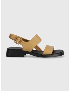 Kožené sandály Camper Dana dámské, hnědá barva, K201486.006