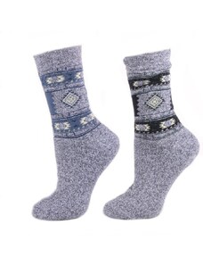 Afrodit Dámské zimní ponožky D2d modré 39-42