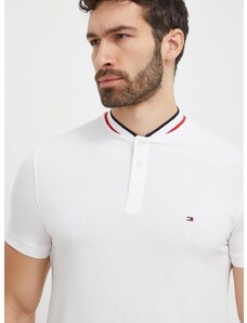 Polo tričko Tommy Hilfiger bílá barva