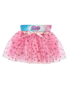 Dětská tutu sukně s puntíky růžová 28 cm