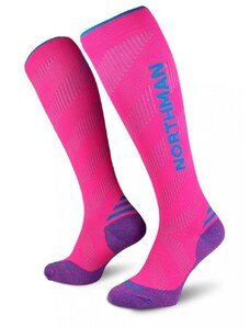 Northman vysoké kompresní ponožky Compress high elite Růžová S-M