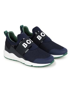 Dětské sneakers boty BOSS tmavomodrá barva