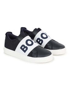 Dětské sneakers boty BOSS tmavomodrá barva