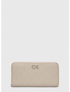 Peněženka Calvin Klein béžová barva, K60K611771