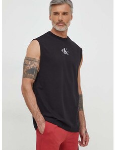 Bavlněné tričko Calvin Klein Jeans černá barva, J30J325211