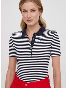 Polo tričko Tommy Hilfiger tmavomodrá barva