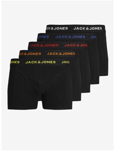 Sada pěti pánských boxerek v černé barvě Jack & Jones Black Frida - Pánské