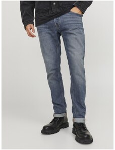 Modré pánské slim fit džíny Jack & Jones Glenn - Pánské