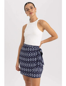 DEFACTO A-Line Ethnic Patterned Normal Waist Aerobin Mini Skirt
