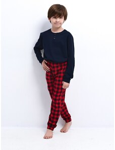 Pyjamas Sensis Louie Kids Boy Christmas length 134-152 navy blue 059