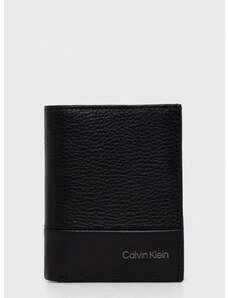 Kožená peněženka Calvin Klein černá barva, K50K511667