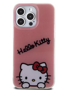 Ochranný kryt na iPhone 15 Pro MAX - Hello Kitty, IML Daydreaming Logo Pink