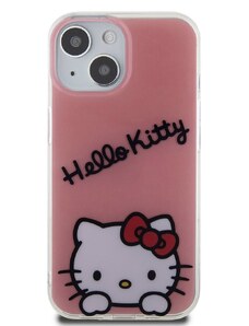 Ochranný kryt na iPhone 15 - Hello Kitty, IML Daydreaming Logo Pink