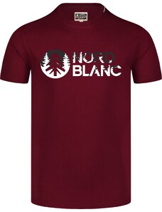Nordblanc Vínové pánské bavlněné tričko SHADOWING