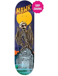 SK8 DESKA BIRDHOUSE Hawk Graveyard - fialová -