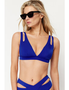 Trendyol Saks Triangle Cut Out/Window Bikini Top