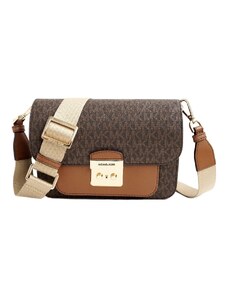 Michael Kors crossbody kabelka Sloan flap md logo hnědá